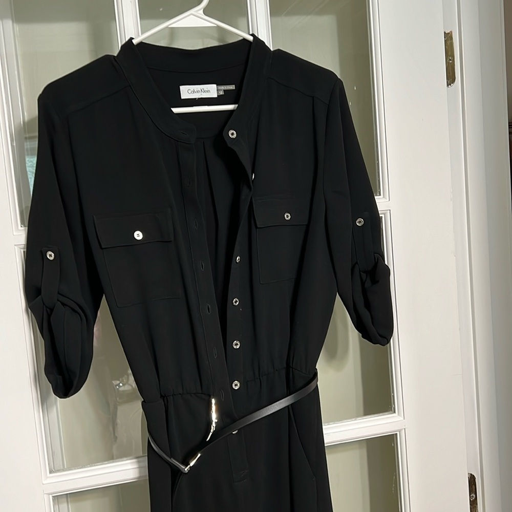 Black Calvin Klein Short Jumpsuit